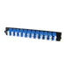 CSL FiberExpress Adapter Strip, loaded 12 LC Duplex Singlemode OS2 Adapters (Blue)