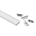 Halcyon SILVER RECESSED W25 X D8MM ALU PROFILE OPAL FROSTED KIT 2.5M