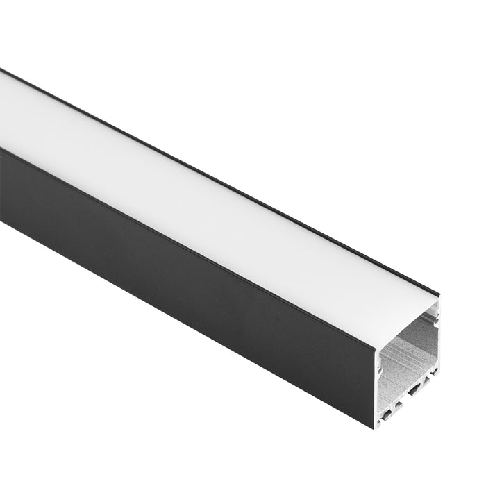 Halcyon BLACK SURFACE MT W35 X D35MM ALU PROFILE OPAL FROSTED