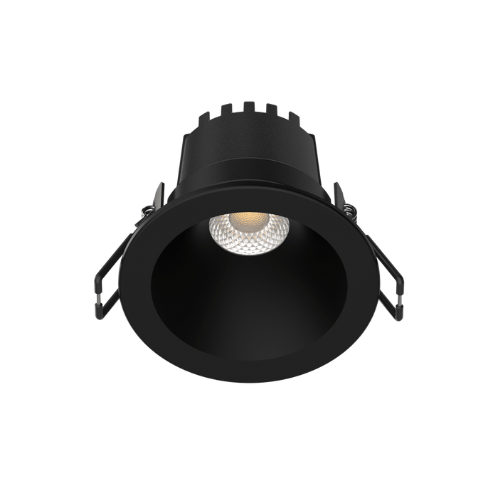 Glight Fire Rated LED Downlight 10W IC-F IP65 Tri-Colour Dim Black Trim And Black Reflector