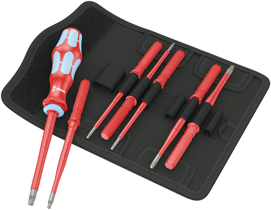 Wera Stainless Steel Interchangeable Torx Screwdriver Set 8pc 1000V VDE