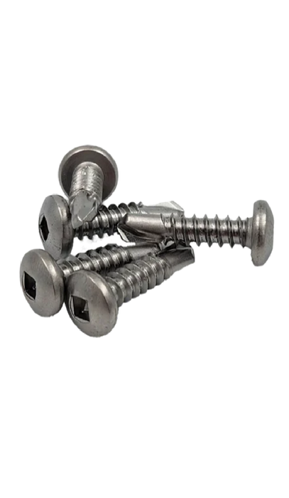 Black Smiths 20mm X 10G Tek Screw Square Drive Stainless Steel (Jar50)