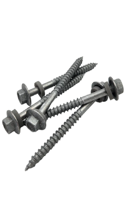 Black Smiths 65mm X 12G Tek Screw Hex Head - Wood T17 (Jar50)