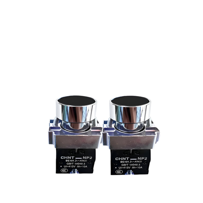 Chint NP2-BA25 NP2 Series Push Button (Black) 1 x N/O 1 x N/C Contacts