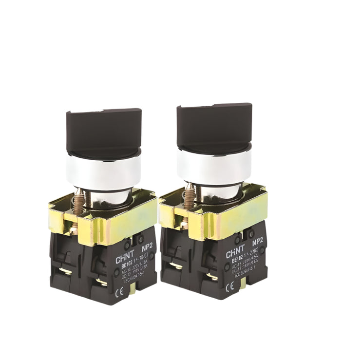 Chint NP2-BD21 2 Position Locking Switch 1 x N/O Contact