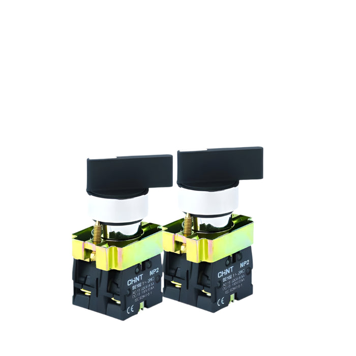 Chint NP2-BJ21 2 Position Locking Switch 1 x N/O Contact