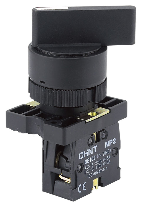 Chint NP2-EJ21 2 Position Locking Switch 1 x N/O Contact
