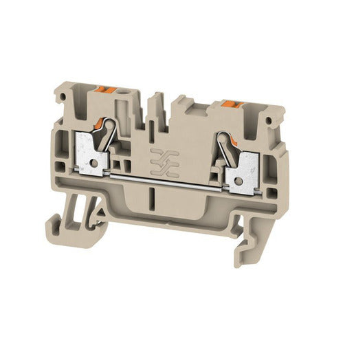 Weidmuller Terminal DIN Rail 24A 2.5mm Screwless A2C2.5 Beige
