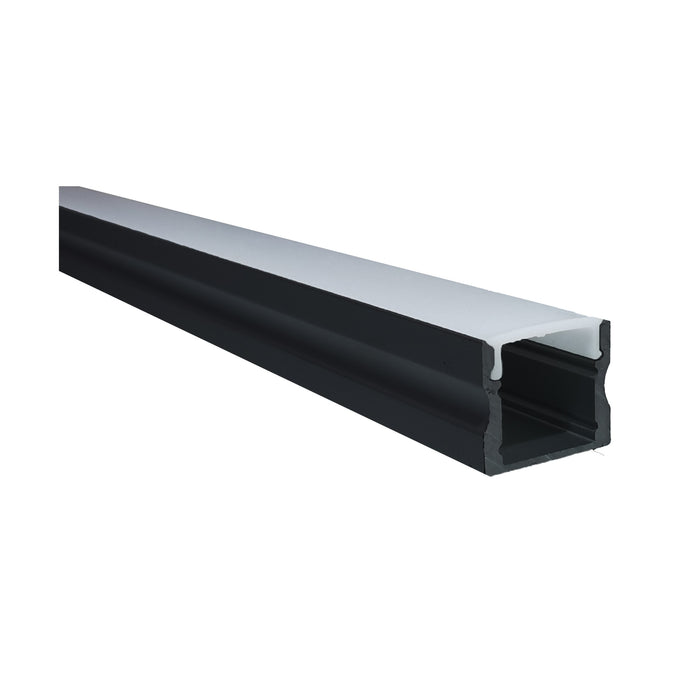 Switch Lighting Deep Surface Mount Or Recessedessed Trimless Aluminum Extrusion/Profile Opal Diffuser Black