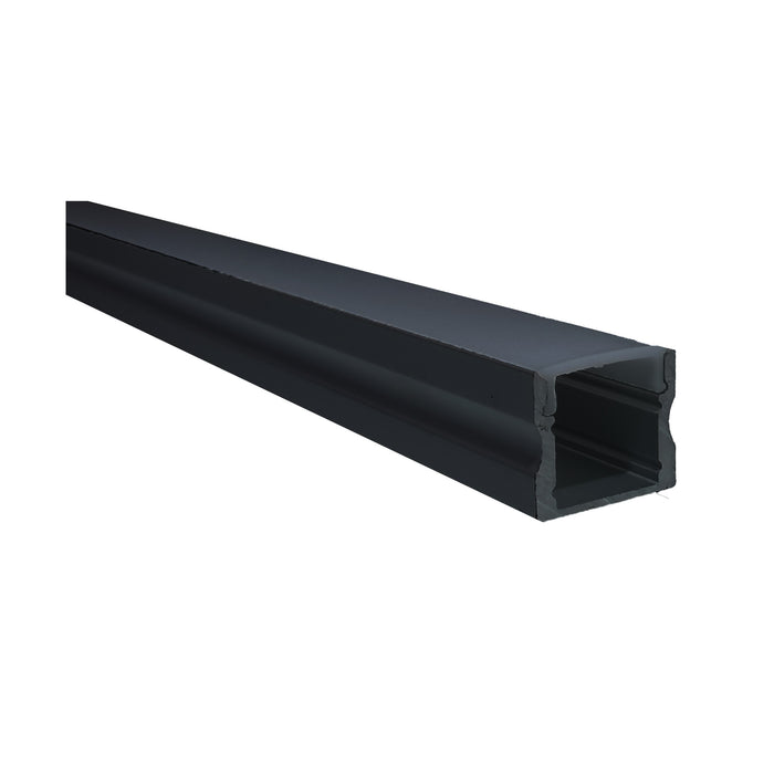 Switch Lighting Deep Surface Mount Or Recessedessed Trimless Aluminum Extrusion/Profile Onyx Diffuser Black