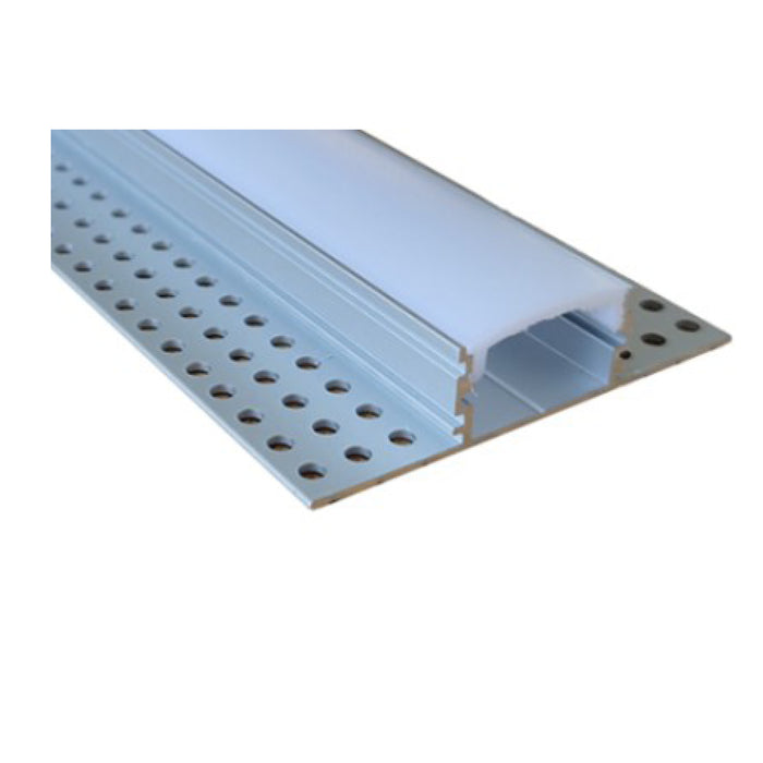 Switch Lighting Plaster Flush Aluminum Extrusion/Profile Opal Diffuser Aluminum