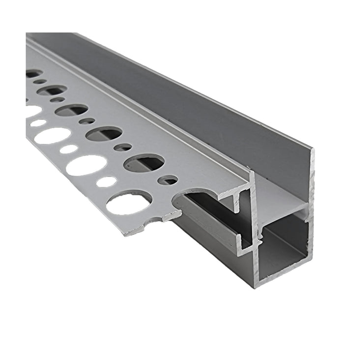 Switch Lighting Plaster Negative Detailail - Single Wing Aluminum Extrusion/Profile Opal Diffuser Aluminum