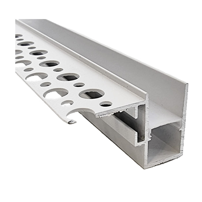 Switch Lighting Plaster Negative Detailail - Single Wing Aluminum Extrusion/Profile Opal Diffuser White