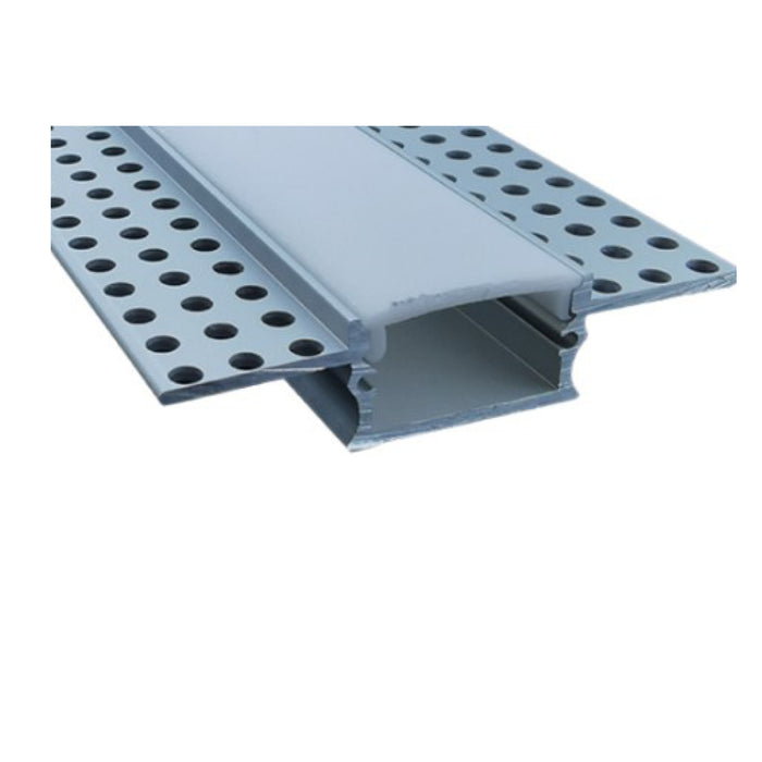 Switch Lighting Tile Flush Aluminum Extrusion/Profile Opal Diffuser Aluminum