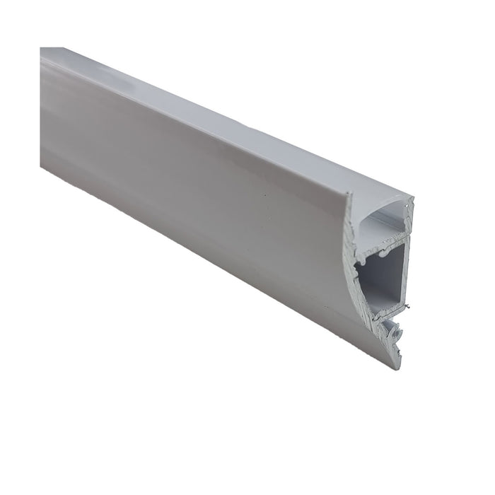 Switch Lighting Wall Surface Up ONLY Aluminum Extrusion/Profile Frosted Diffuser Aluminum (Paintable)