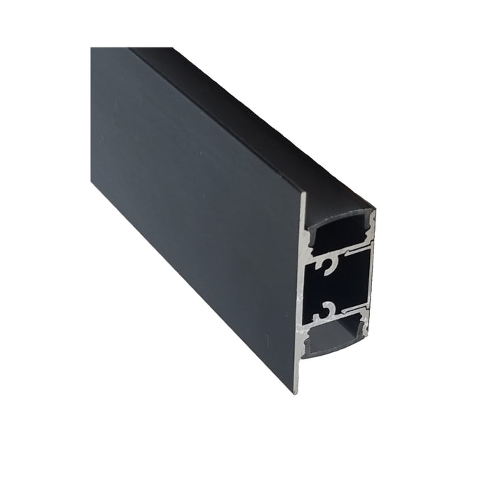 Switch Lighting Wall Surface Up/Down Aluminum Extrusion/Profile Onyx Diffuser Black
