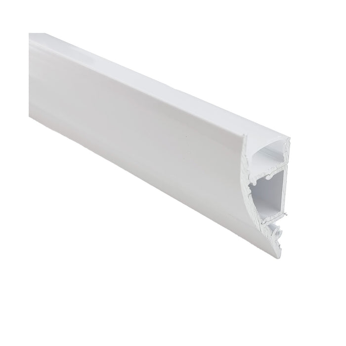 Switch Lighting Wall Surface Up ONLY Aluminum Extrusion/Profile Frosted Diffuser White