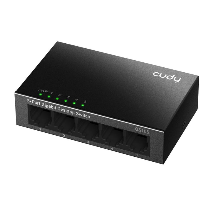 Cudy 5-Port Gigabit Unmanaged  Desktop Switch in Metal Case