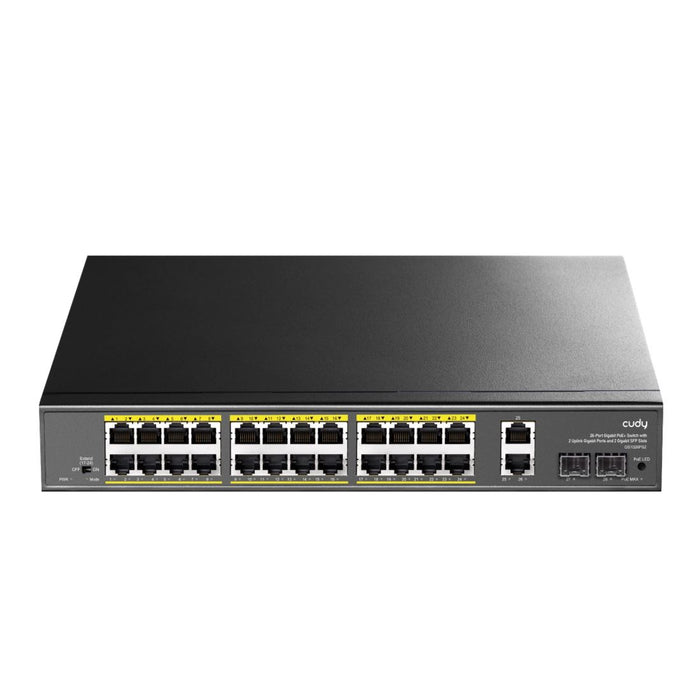 Cudy 24-Port Gigabit Unmanaged PoE+300W Desktop Switch with 2x Gigabit