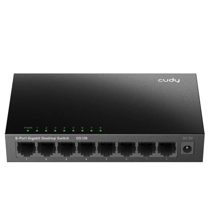 Cudy 8-Port Gigabit Unmanaged  Desktop Switch in Metal Case