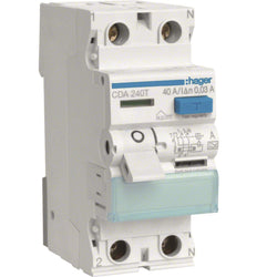Hager RCCB 2P 40A 30mA Type A