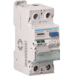 Hager RCCB 1P+N 40A 30mA Type F