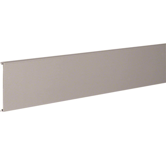 Hager Slotted Trunking Lid PVC DNG W=75 Stone Grey