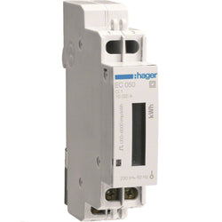 Hager 1Ph kWh Meter Direct 32A 1M