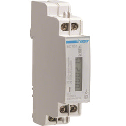 Hager 1Ph kWh Meter Direct 32A 1M With Pulse