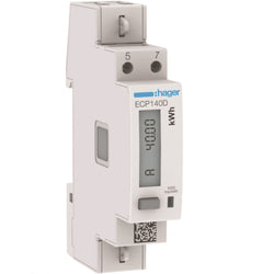 Hager 1Ph kWh Meter Direct 40A 1M S0 Mid