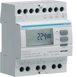 Hager 3Ph kWh Meter Via Ct