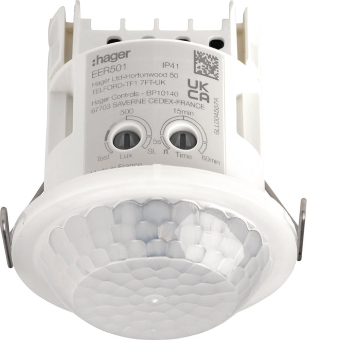 Hager Movement Detector 360deg Flush Mounted 10M