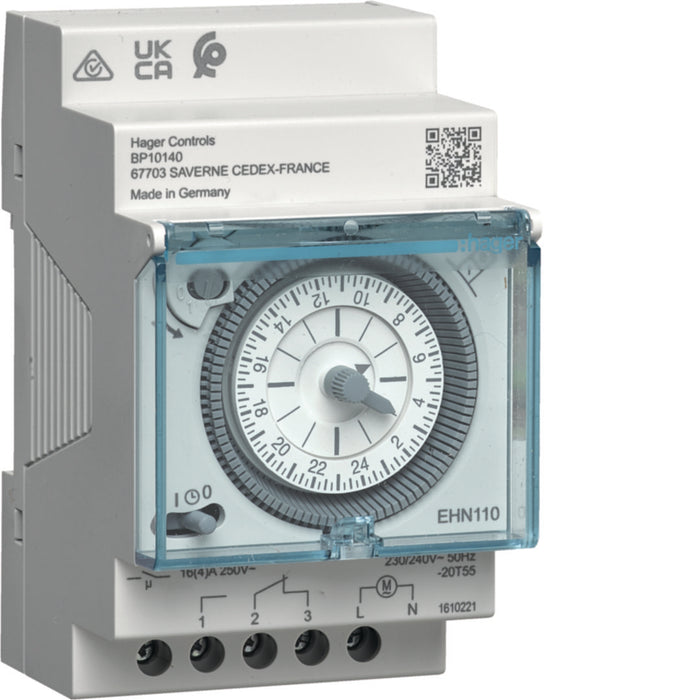 Hager Time Switch Daily Cycle 1 Channel 3 Module