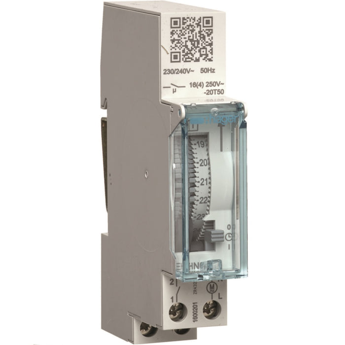 Hager Time Switch Daily Cycle 1 Channel 1 Module