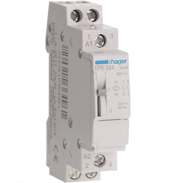 Hager Latching Relay 2NO 24V