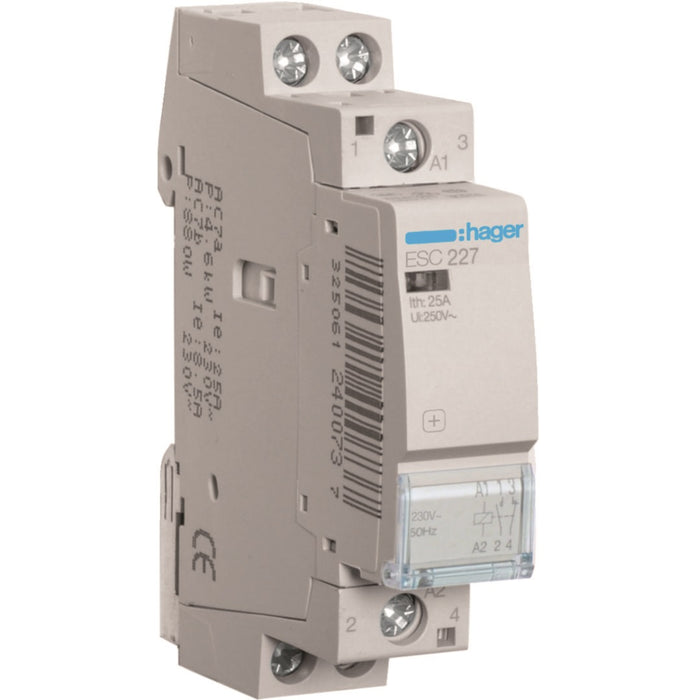 Hager Contactor 25A 1NO+1NC 230V