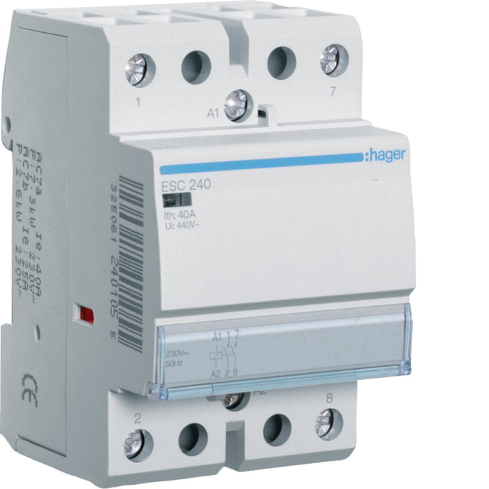 Hager Contactor 40A 2NO 230V