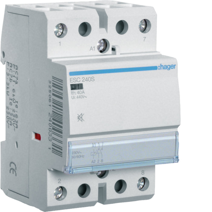 Hager Humfree Contactor 40A 2NO 230V