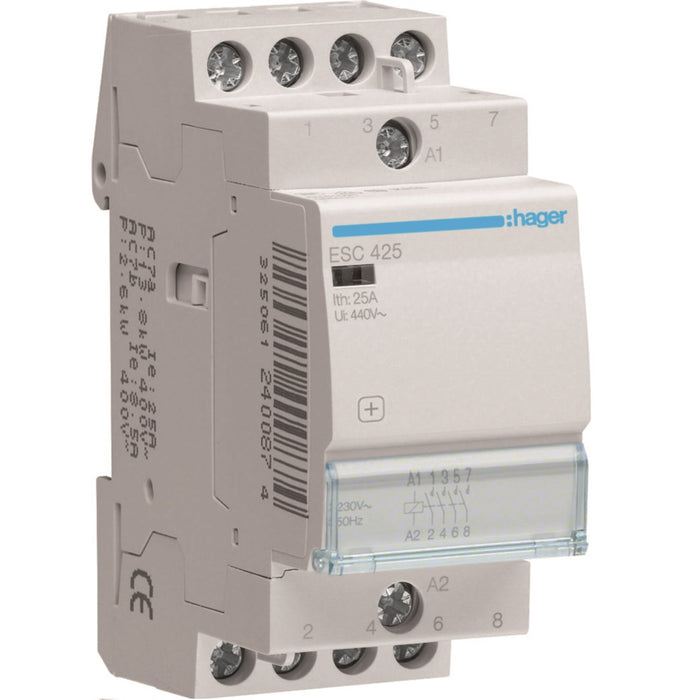 Hager Contactor 25A 4NO 230V
