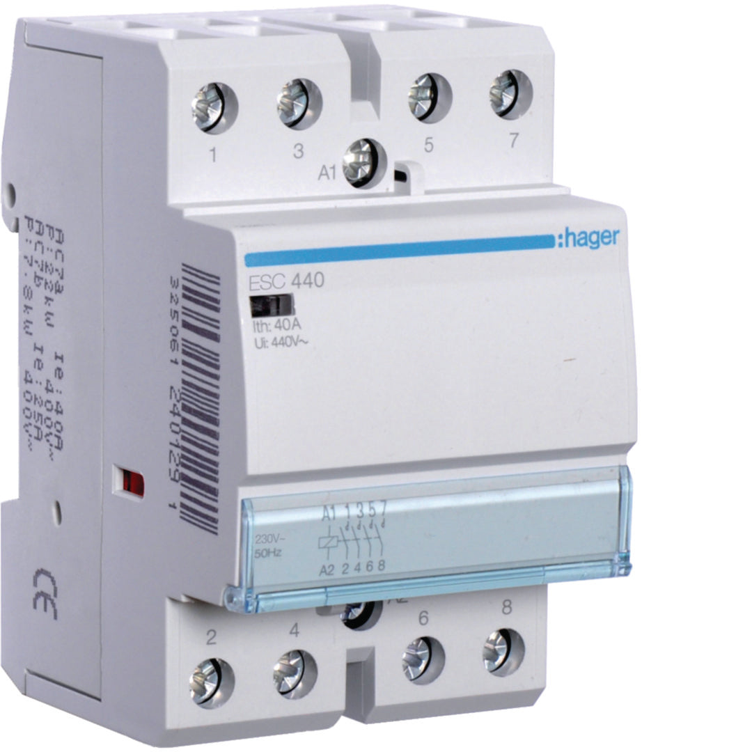 Hager Contactor 40A 4NO 230V — Scott Electrical