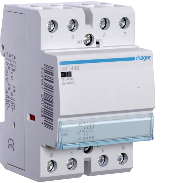 Hager Contactor 40A 4NO 230V