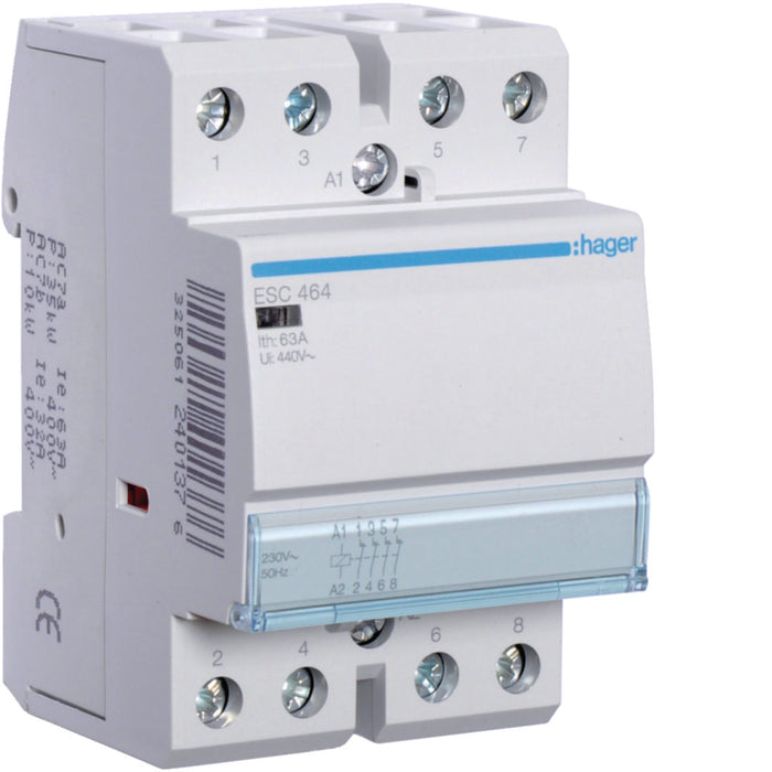 Hager Contactor 63A 4Nc 230V