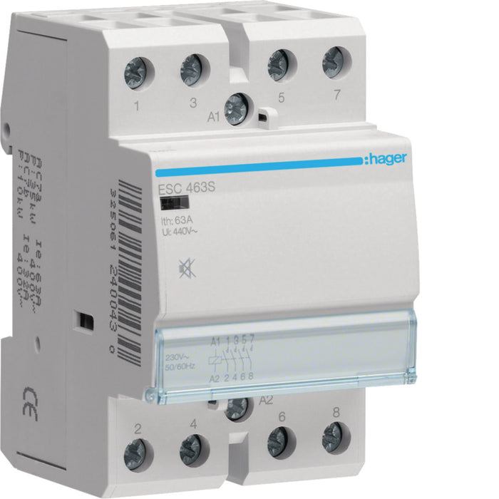 Hager Humfree Contactor 63A 4NO 230V