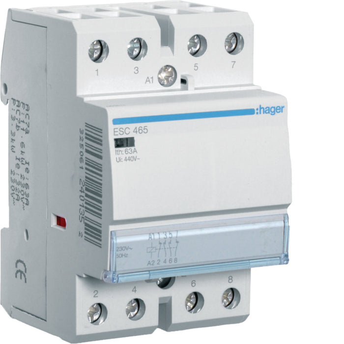 Hager Contactor 63A 2NO+2NC 230V