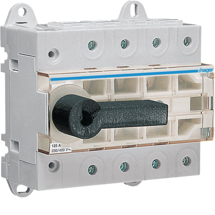 Hager Load Break Switch Visible Breaking 4P 125A