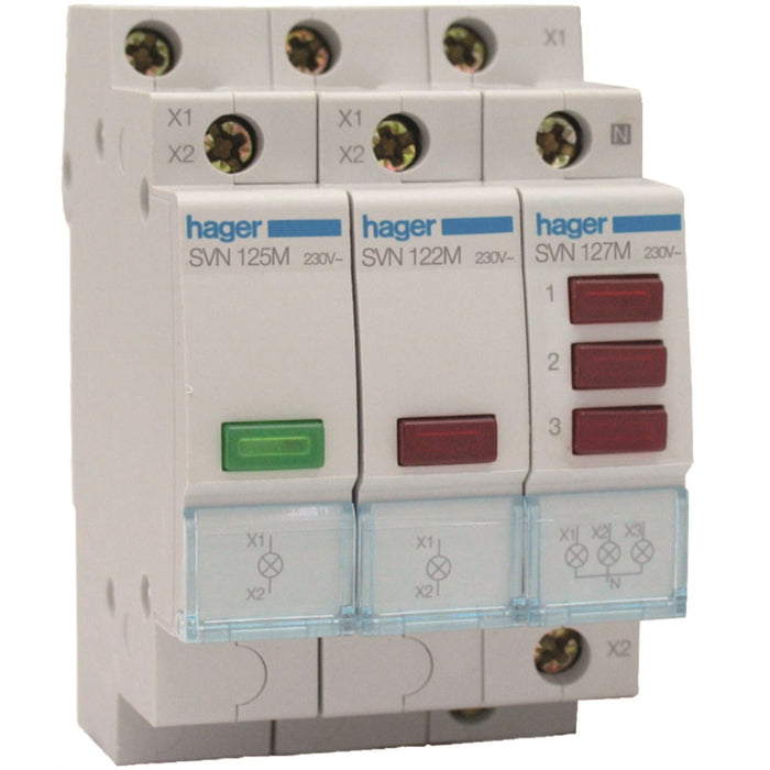 Hager Green Indicator Light 230VAC