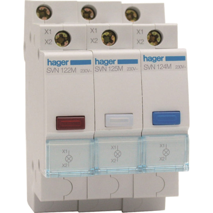 Hager Red Indicator Light 230VAC