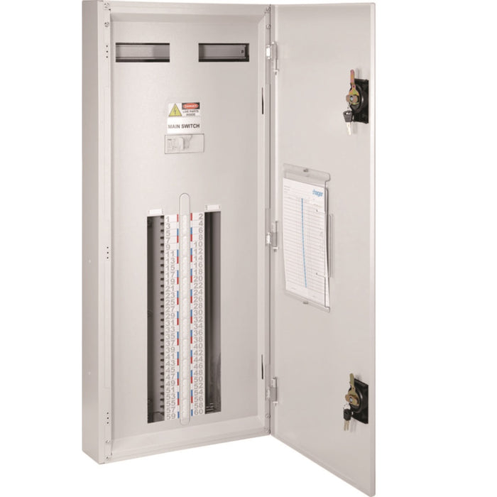Hager 60 Pole Board With 160A Isolator Switch