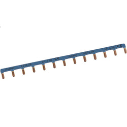 Hager Insulated Busbar 1P Prong 10mm2 Blue 13M