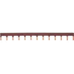 Hager Insulated Busbar 1P Prong 10mm2 Brown 13M